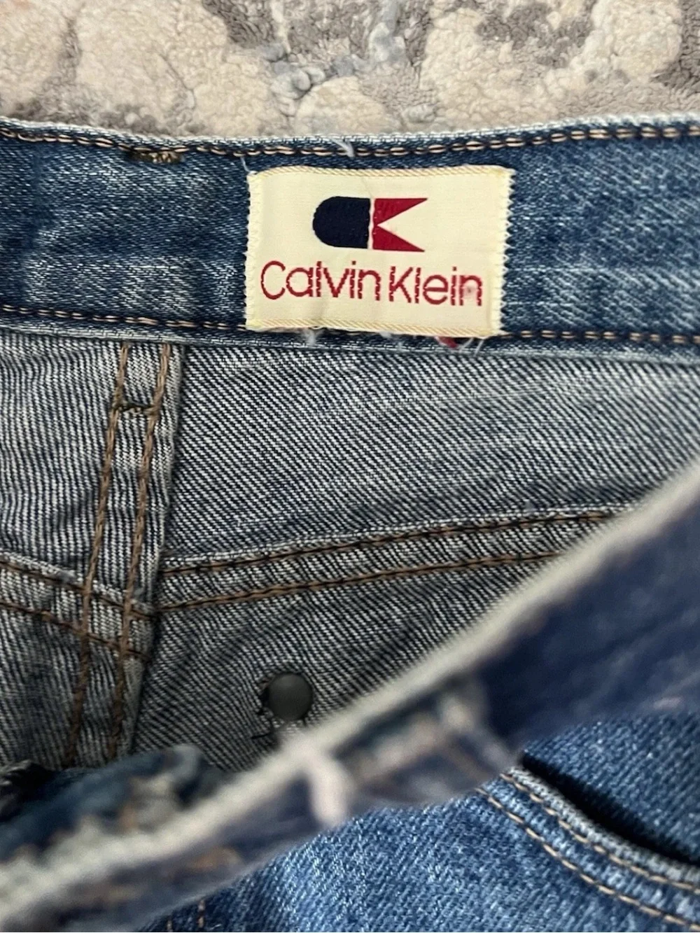 Vintage 90’s Calvin Klein High Rise Straight Leg Denim Jeans Made in USA